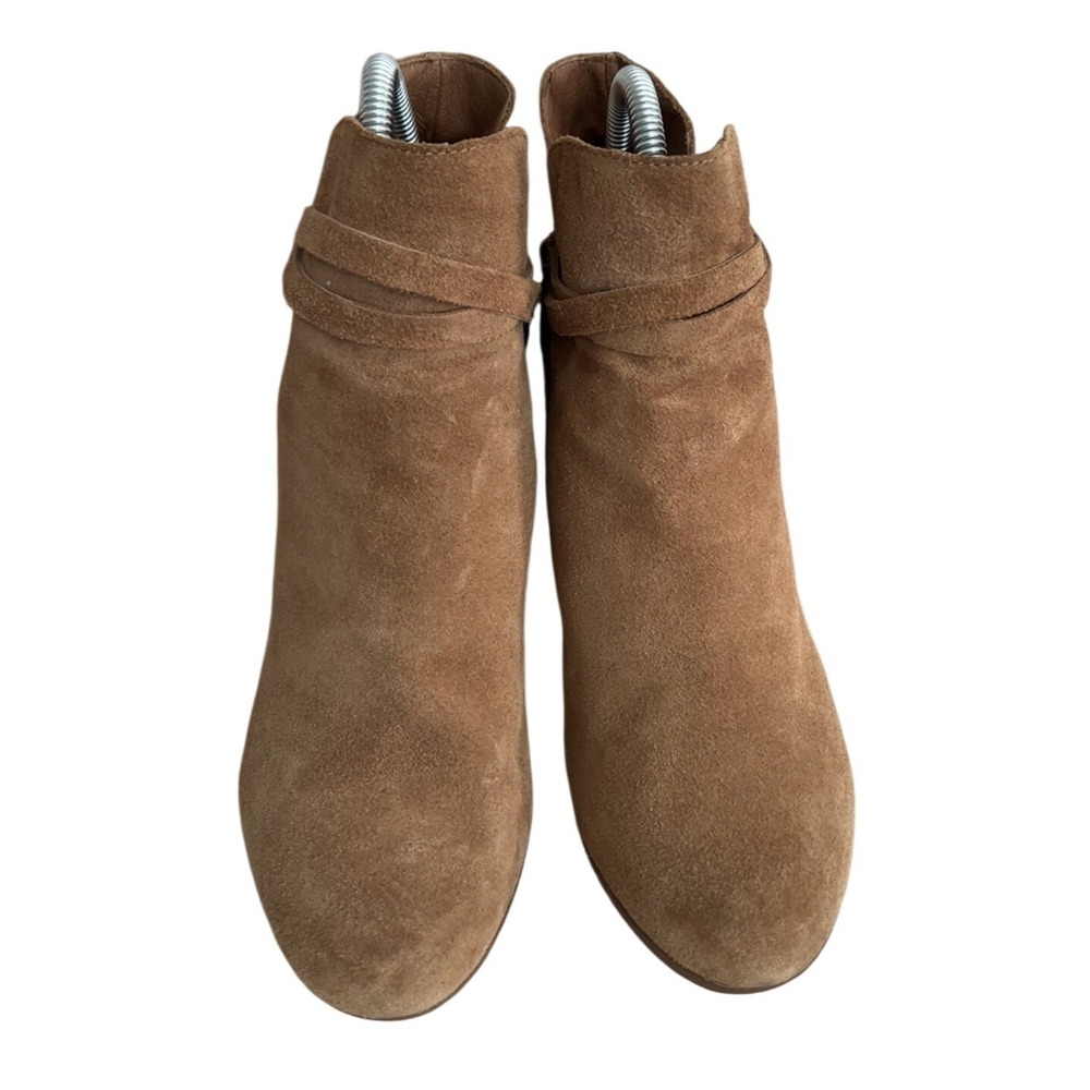 UGG Wedge Suede Shearling Side Zip Boots | SZ: 8.5